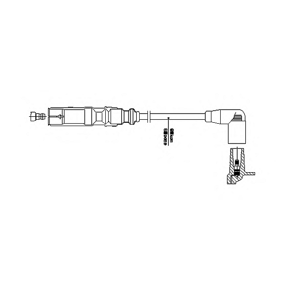 BREMI 1A32/25 (06A905430AQ) провод зажигания VW Bora (Бора) 00-05 Caddy (Кадди) III 04- Golf (Гольф) IV 00-06 Golf (Гольф)