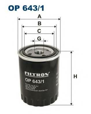 Масляный фильтр Filtron OP643/1