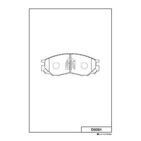 KASHIYAMA D6081 (MR205256 / MR389547 / MR389550) колодки торм. пер.