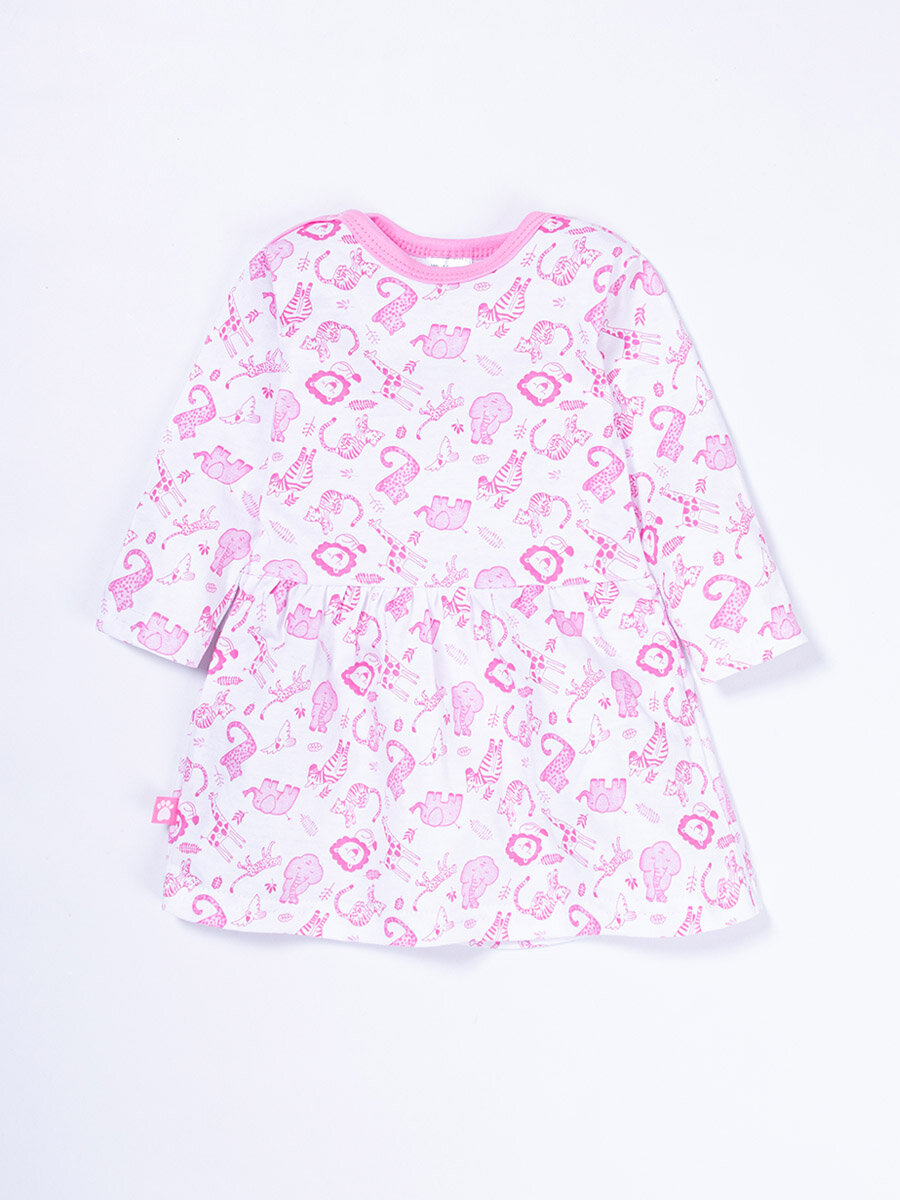2000716 Платье для девочки Котмаркот розовое размер 86