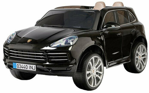 Детский электромобиль PORSCHE CAYENNE S 12V - JJ2128-BLACK-PAINT (JJ2128-BLACK-PAINT)