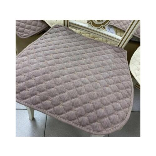 Текстильная сидушка на стул Miss Mari Элиза капучино50х50 680₽