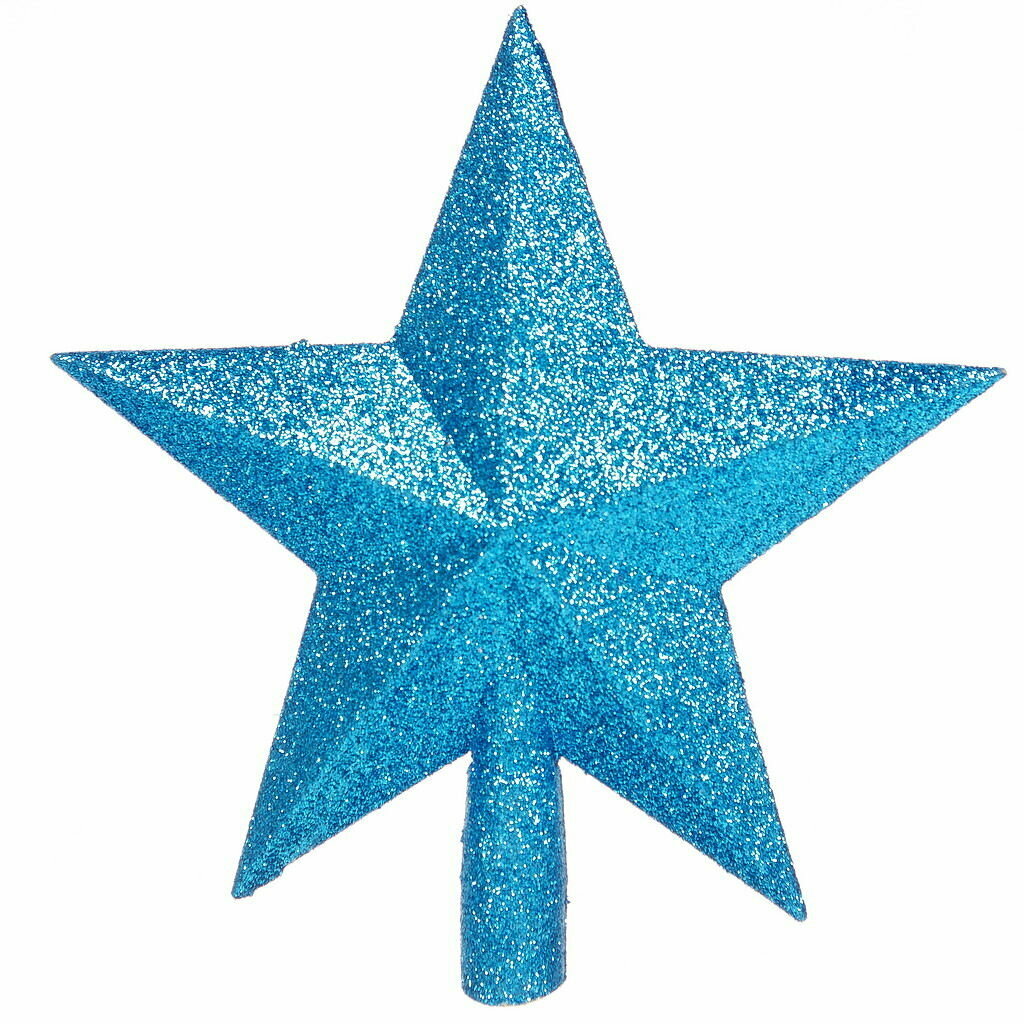 Наконечник на елку Звезда голубая SYCD18-003LB N.N 20 см