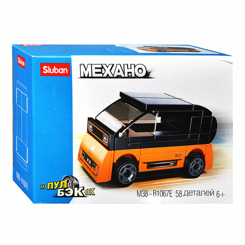 конструктор m38 b1087 mini автомобиль мечты 236 дет Конструктор M38-B1067E Электромобиль оранжевый (59 дет.)