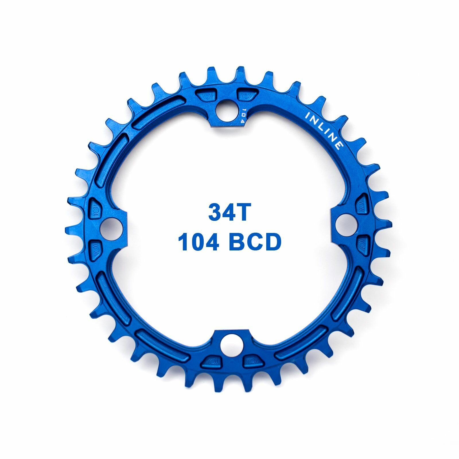 Звезда передняя Inline Narrow Wide 34T BCD104 SPD10/11 Blue