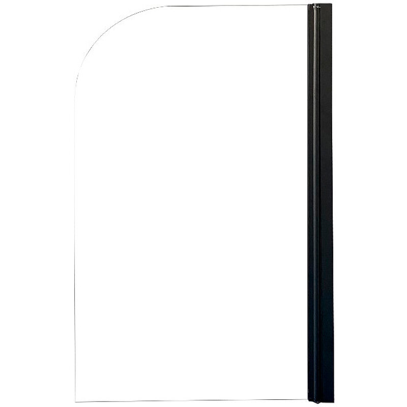 Шторка на ванну Parly 75x130 F04B профиль Черный стекло прозрачное