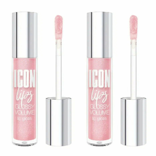 Блеск для губ LUXVISAGE, Icon lips glossy volume, с эффектом объема, тон 509 , 2 шт.