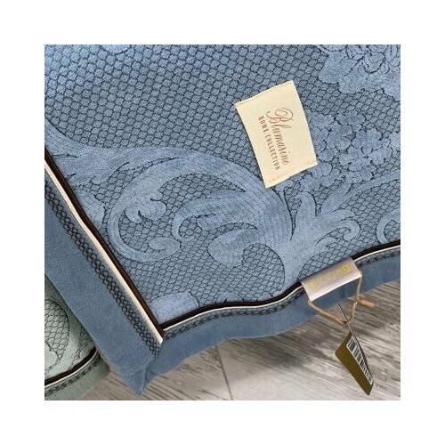 Набор покрывал для мягкой мебели Miss Mari Маура цветок синий (2 шт.70х160, 1 шт.70х260)