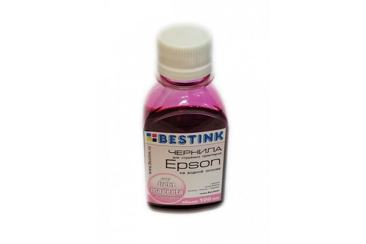 Чернила InkTec Epson Light-Magenta E0010-100MLM 100 мл фасовка Bestink