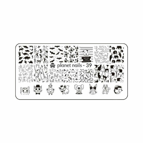 Пластина для стемпинга Planet nails №39 арт.23088/39 stainless steel nail art stamping plate french flower pattern stamp templates manicure nail stamping image plates stencil e075