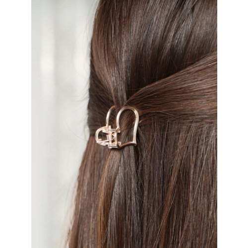 Краб для волос золотистый маленький 2 штуки 25см металлический 399₽