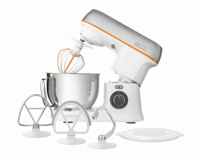 Планетарный кухонный комбайн Sencor Stand Mixer STM 3730SL-EUE3 1000 Вт, серый/белый