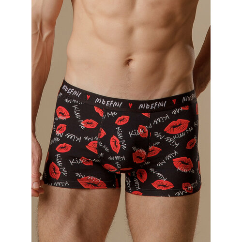 фото Трусы indefini, размер xl, черный, красный