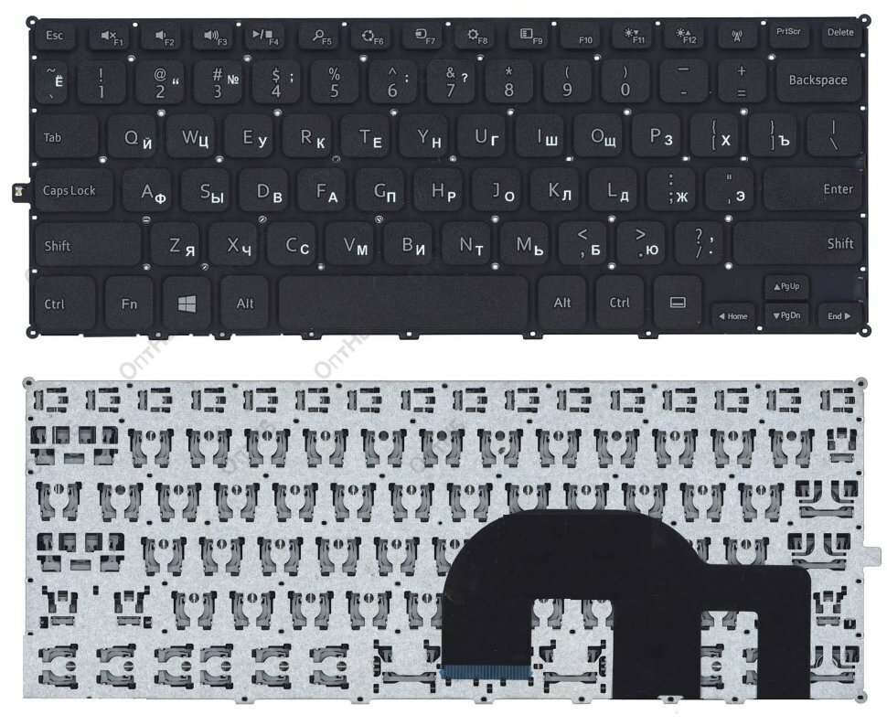 Клавиатура для ноутбука Dell Inspiron 11-3000 11-3135 11-3137 11-3138 черная