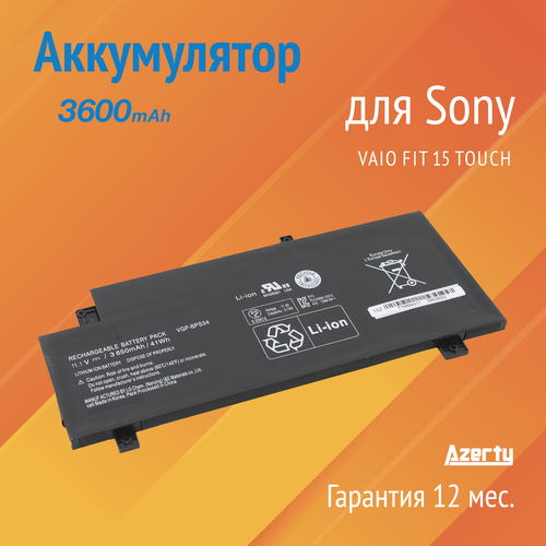 Аккумулятор BPS34 для Sony Vaio Fit 15 Touch vgp bps34 battery for sony vaio fit 15 svf15a svf14a series svf15a1acxb svf15a1ac xs svf14a svf14ac1qu 11 1v 41wh