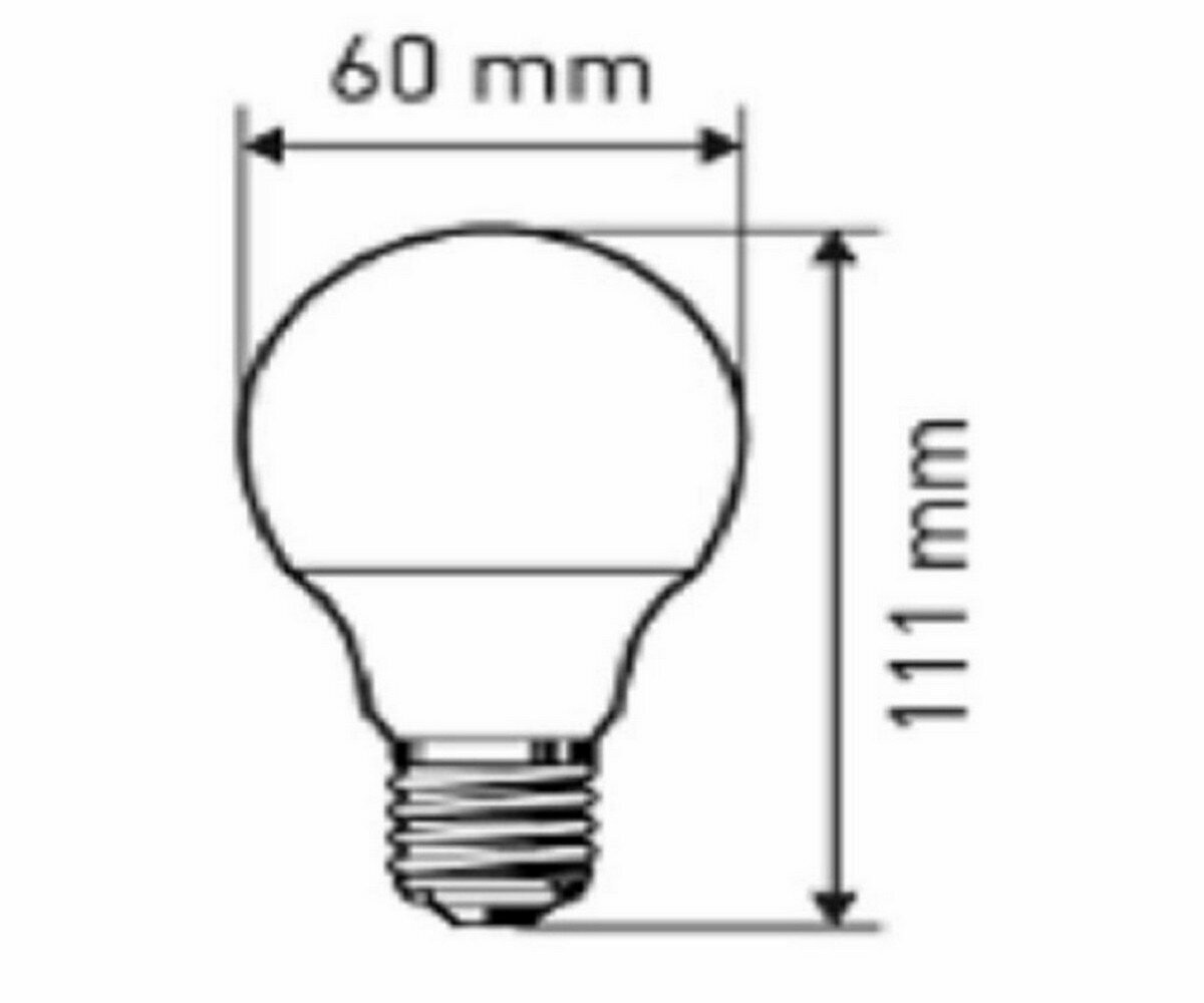 Светодиодная лампа E27 12W 6500К (холодный) Эра LED A60-12W-865-E27 R (Б0045325) - фото №8