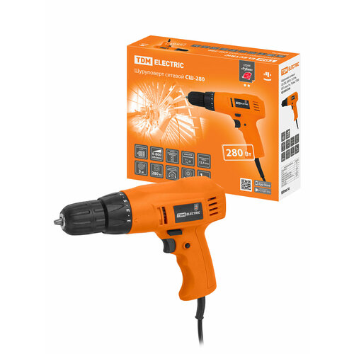 Шуруповерт сетевой СШ-280 280 Вт 125 Нм БЗП шнур 3 м Рубин TDM 300800₽