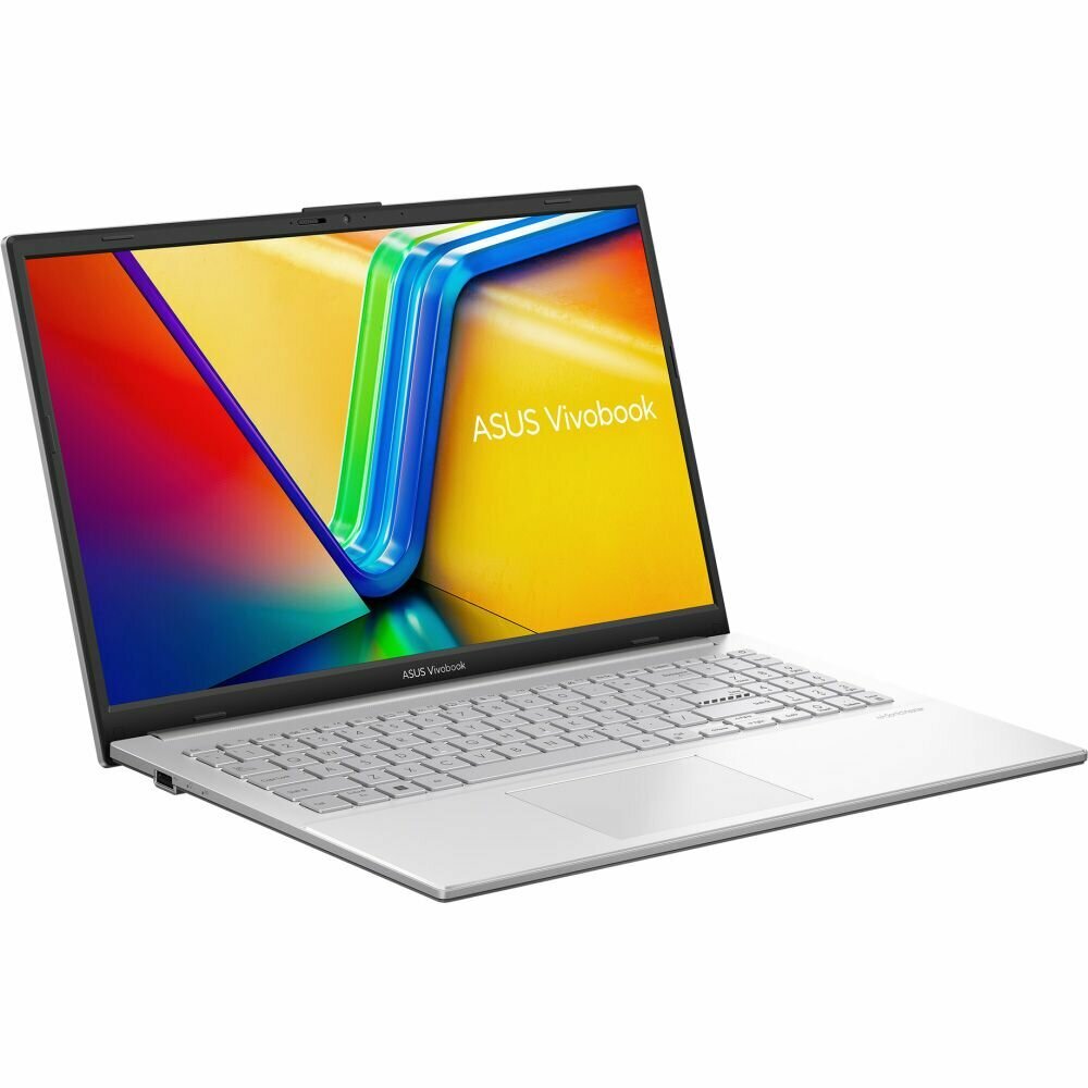 Ноутбук ASUS VivoBook Go 15 E1504GA-BQ527 15.6" (1920x1080) IPS/Intel N100/8GB DDR4/256GB eMMC/Intel UHD/Без ОС, серебристый (90NB0ZT1-M00VB0)