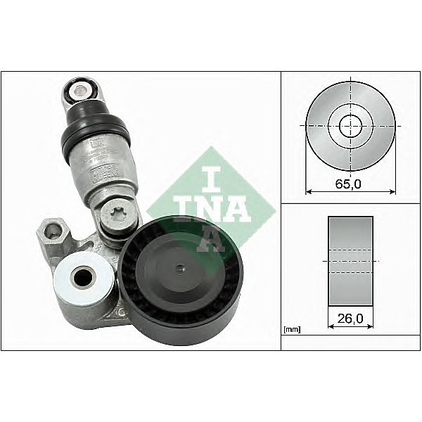 INA 533 0129 10 (533012910 / PE0315980A / PE0315980B) натяжитель руч. ремня Mazda (Мазда) 3 / 6 / cx-3 / cx-5 1.5-2.0 2011 =