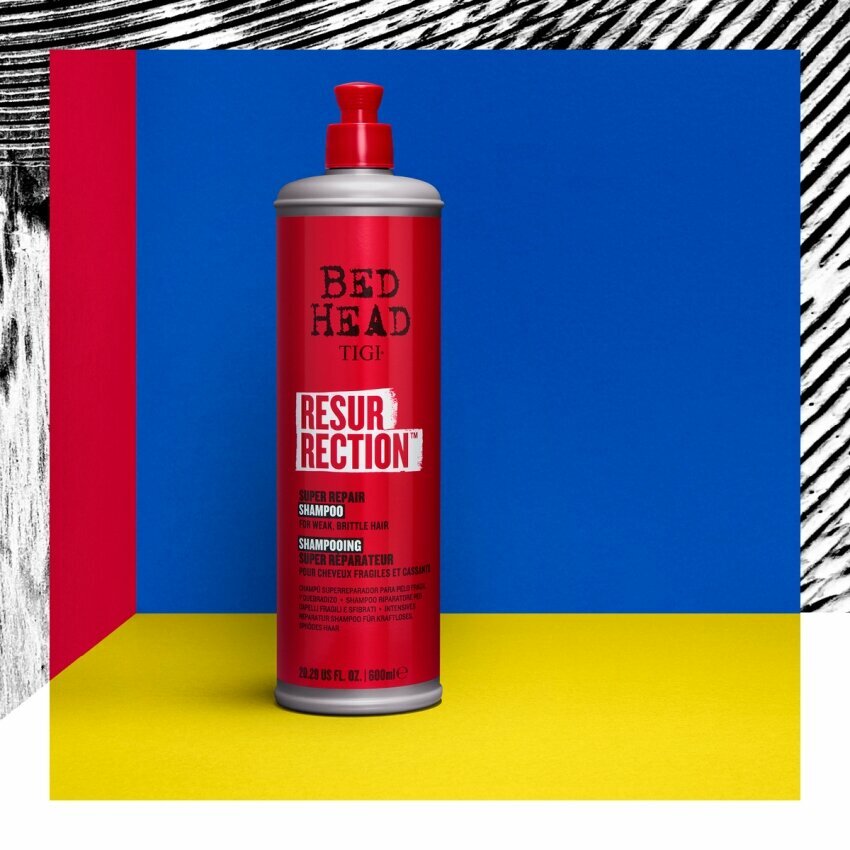 Шампунь для сильно поврежденных волос tigi bed head resurrection 600 мл