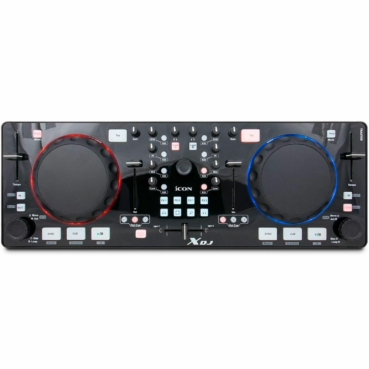 Портативный MIDI DJ контроллер iCON XDJ — фото 4
