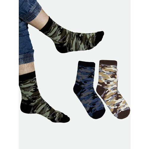 фото Носки berchelli, 3 пары, размер 29, хаки