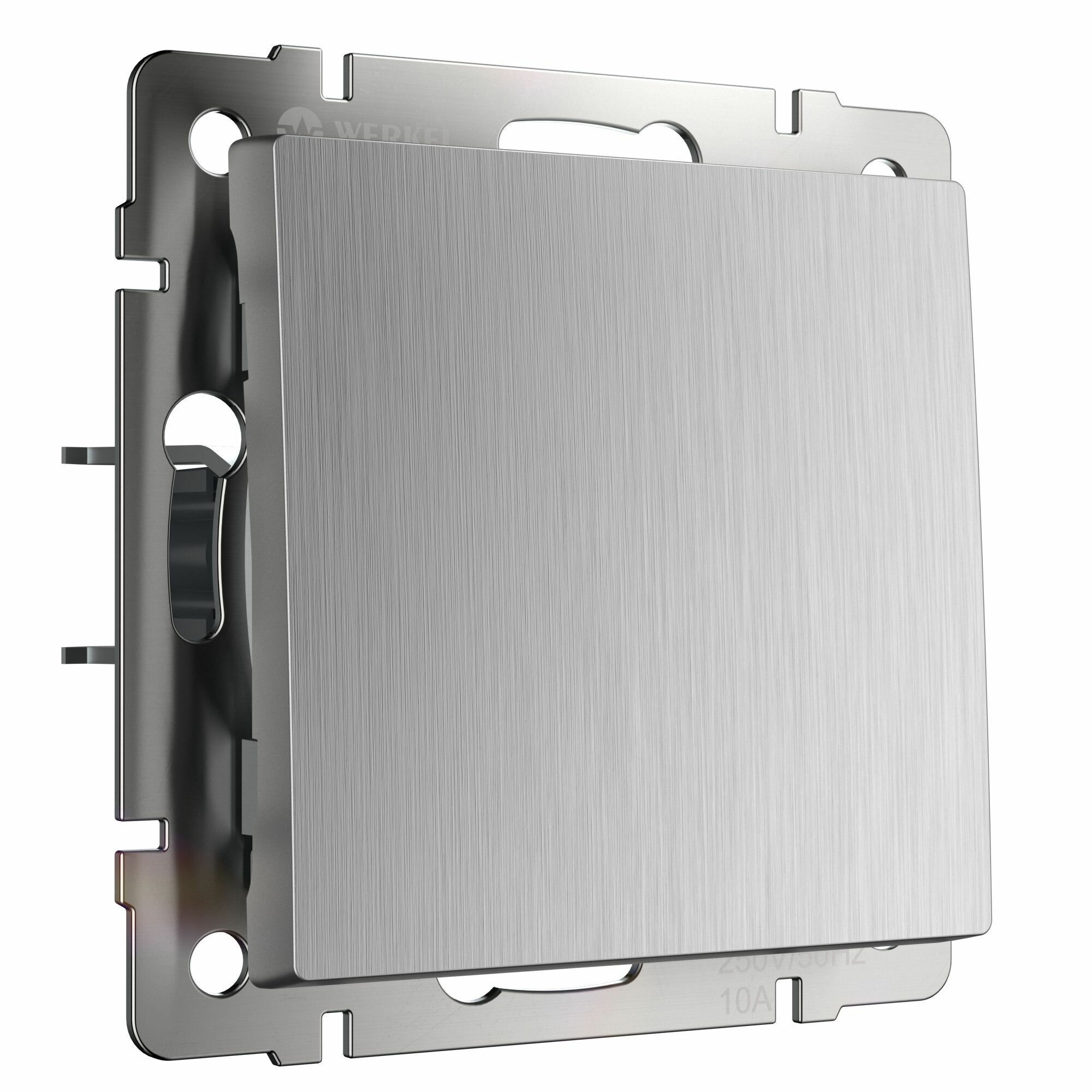 Werkel Серебряный рифленый WL09-SW-1G / W1110009 Выключатель 1-клавишный