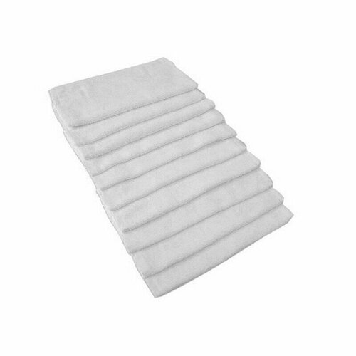 Полотенце махровое 30х30 380 грм2 белый 10 шт 1472₽