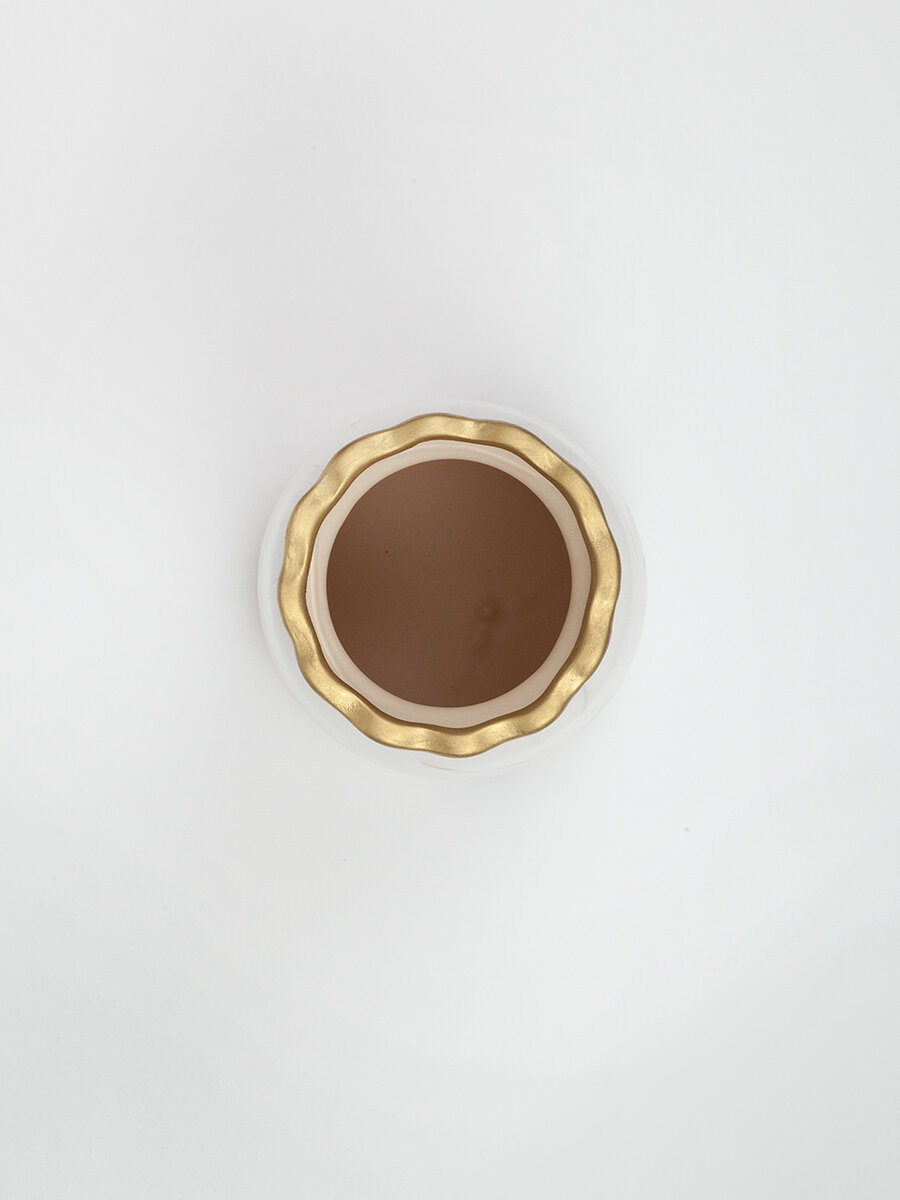 Ваза IsmatDecor VM-25 MW, настольная, керамика, белая, высота 24,5 см — фото 1