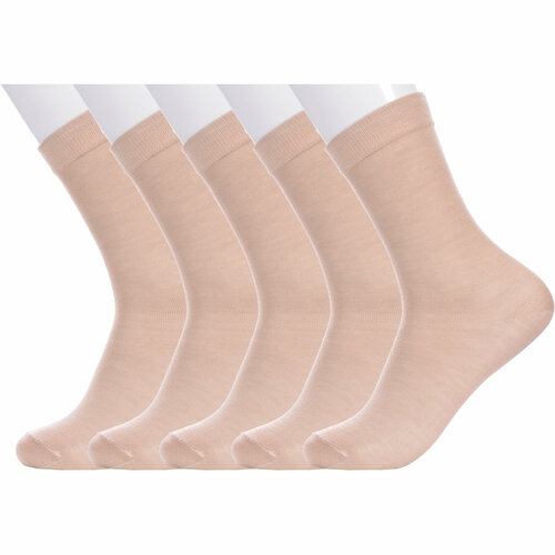 Носки LorenzLine 5 пар, размер 22-24, бежевый носки kaftan 5 пар размер 22 24 бежевый коричневый