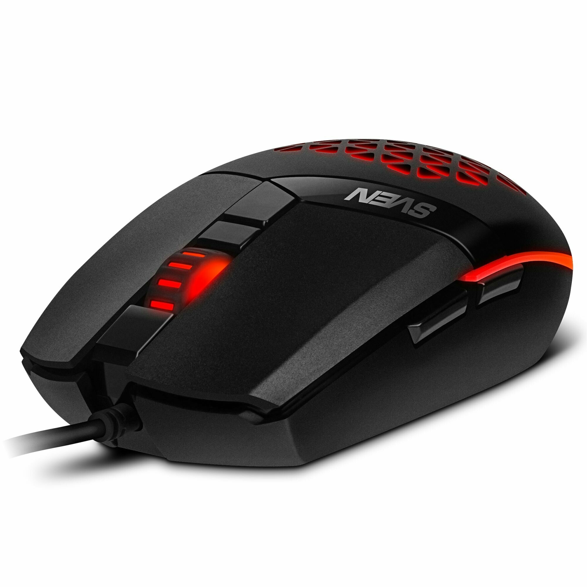 Мышь Sven игровая RX-G735 USB (5+1кл., 1200-4000DPI, подсветка) - фото №11