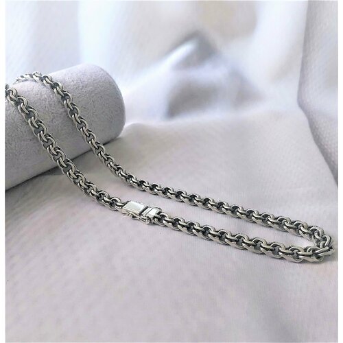 Цепь Леона серебро 925 проба чернение длина 55 см средний вес 75 г серебро 23150₽