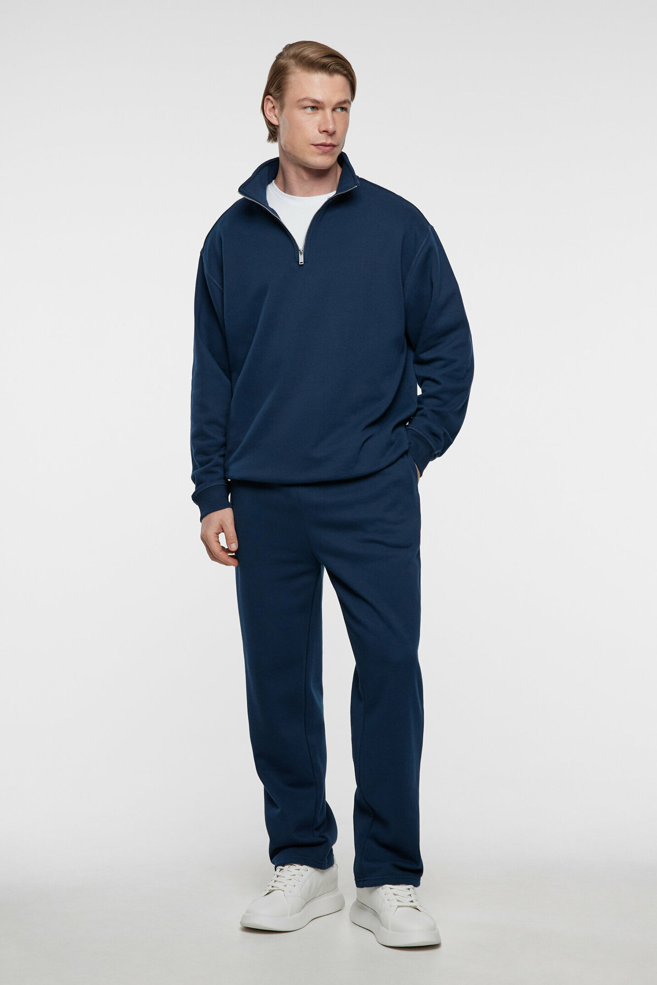 Брюки джоггеры Befree Casual, размер XS/176, dark blue — фото 1