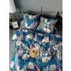 Фото #13 Комплект постельного белья Павлина Эдем бирюза 2 спальный, Полисатин, наволочки 70x70