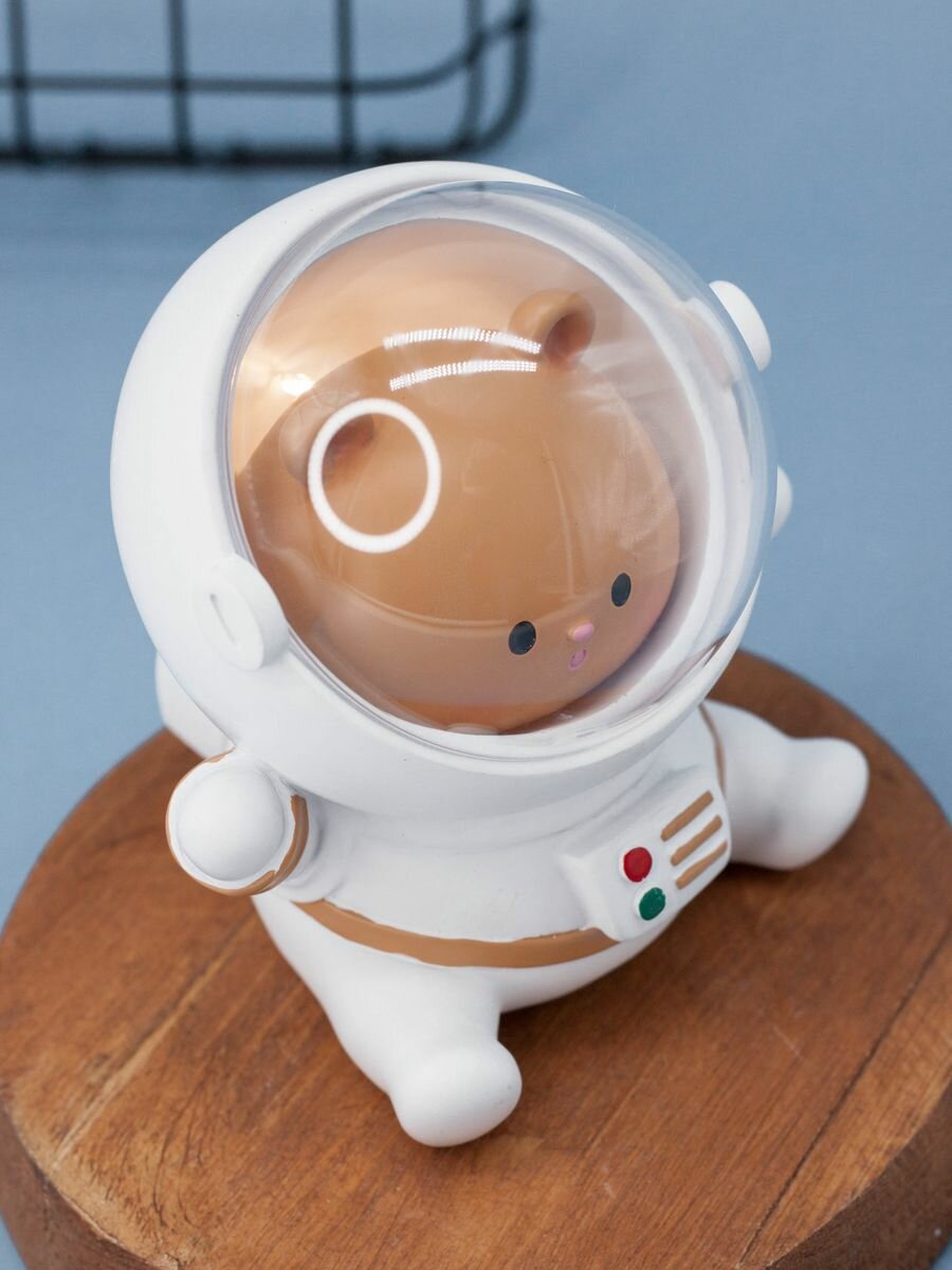 Ночник, светильник детский Hamster space suit white - фотография № 3