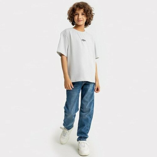 Футболка MARK FORMELLE, размер 30/104, серый футболка для мальчика рост 104 см цвет лайм