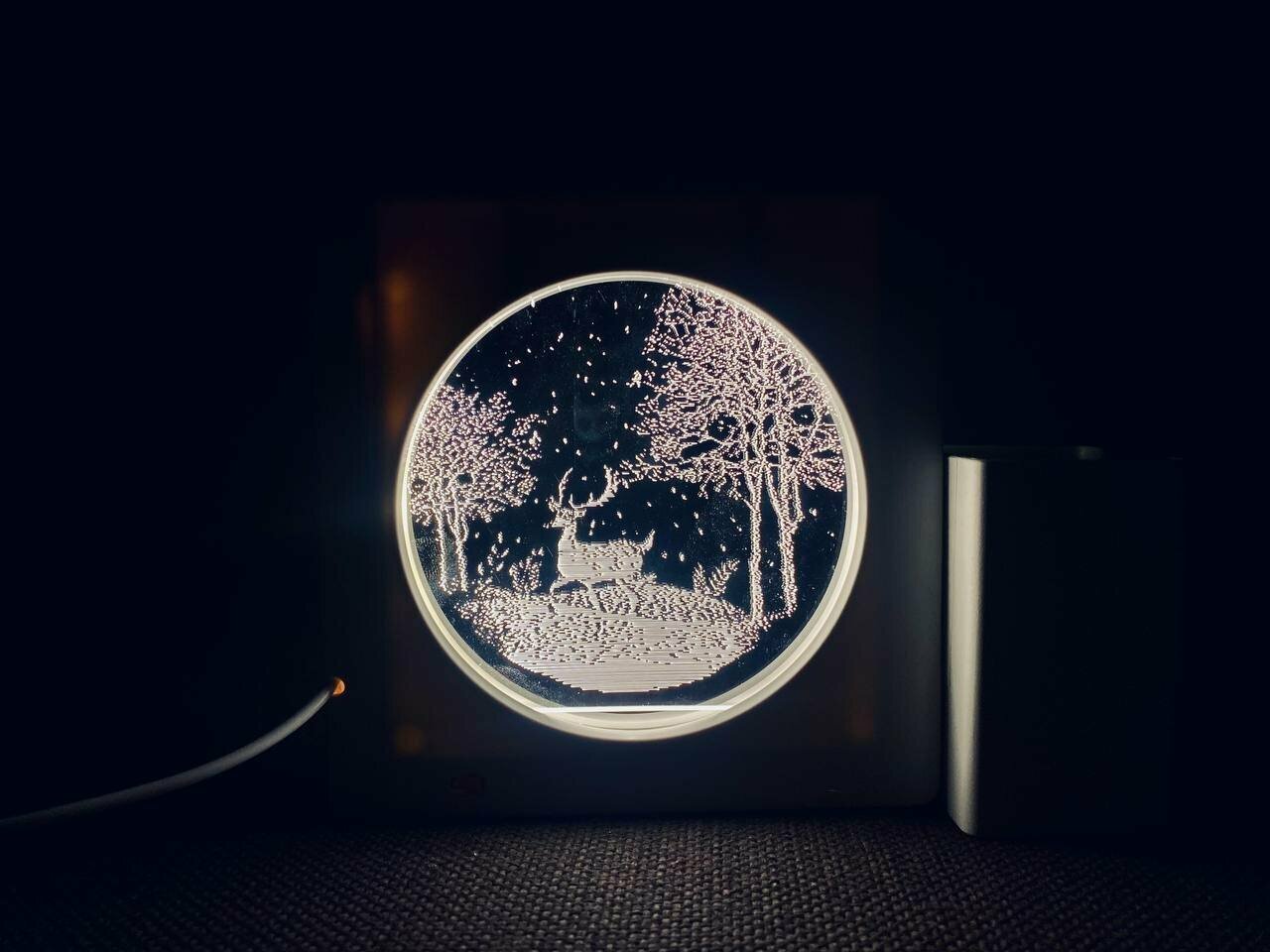 Лампа-ночник 3D настольный с органайзером - фотография № 3