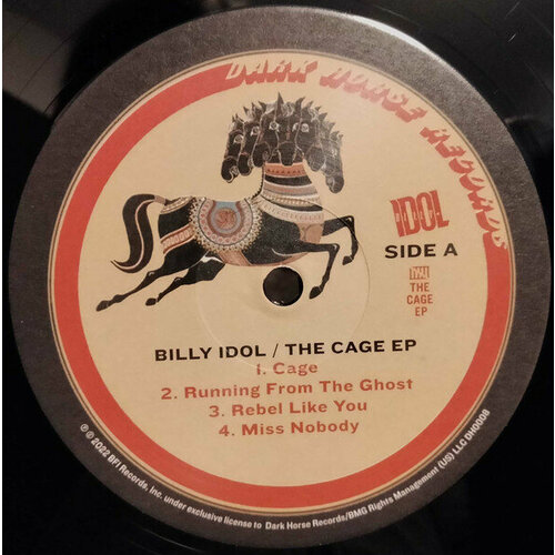 Виниловая пластинка BILLY IDOL - THE CAGE EP (180 GR) idol billy виниловая пластинка idol billy cage