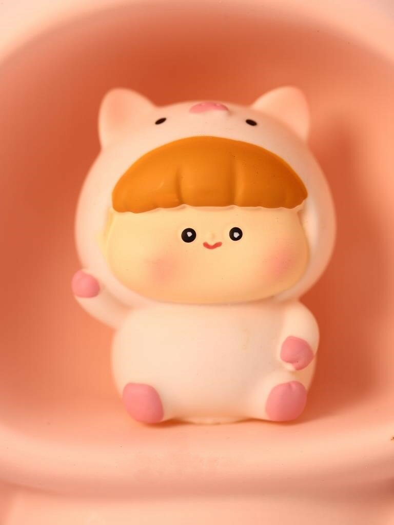 Ночник, светильник детский, копилка Baby pig fan pink - фотография № 7