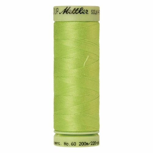 Нить для машинного квилтинга SILK-FINISH COTTON 60, 200 м, цвет зеленый, 5 шт