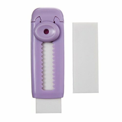 Ластик прямоугольный белый в пластиковом выдвижном держателезапасной ластик микс в блистере 330₽