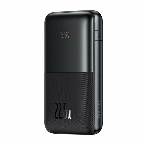 Внешний аккумулятор Baseus Bipow Pro Digital Display Fast Charge Power Bank 20000mAh 225W с кабелем USB to Type-C 3A 03m черный PPBD030001 489000₽