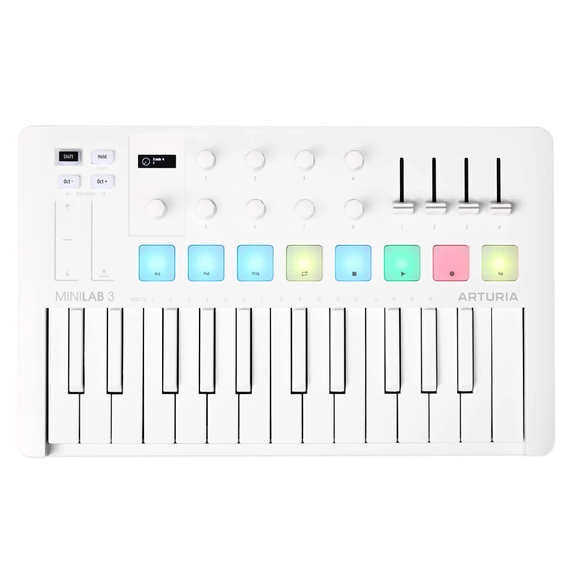 MIDI-клавиатура Arturia MiniLAB 3 Alpine White