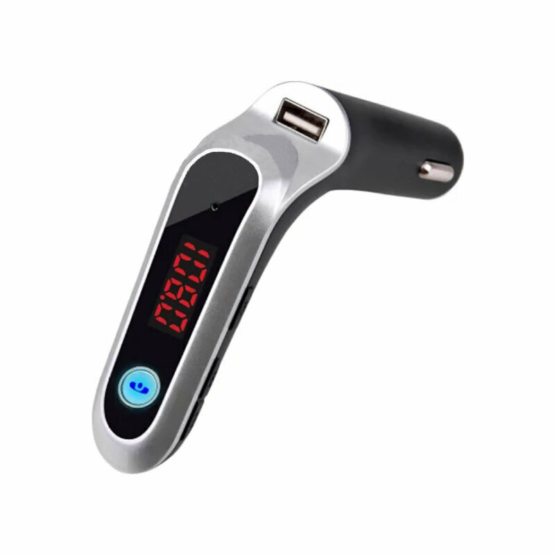 Автомобильная зарядка Earldom ET-C7 1xUSB, 2.4A. BT4.0, LED дисплей, AUX, микрофон, FM, MicroSD (черная)