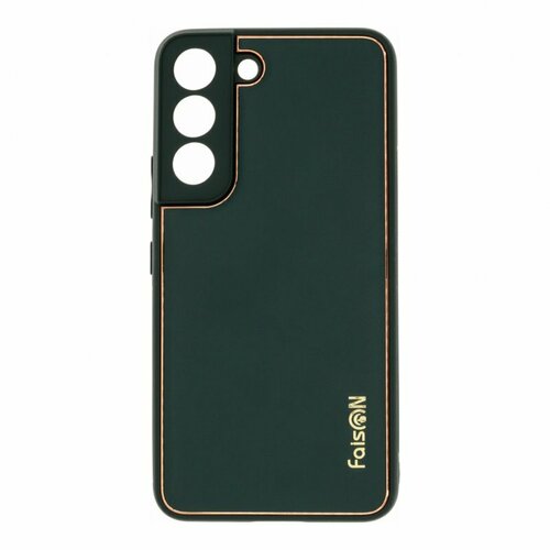 чехол книжка wellmade для samsung galaxy s22 sm s901 gold золотой Силиконовый чехол FaisON CA-24 Graceful для Samsung S901 Galaxy S22, зеленый