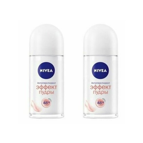 Nivea Дезодорант роликовый женский Эффект пудры,50 мл,2 шт