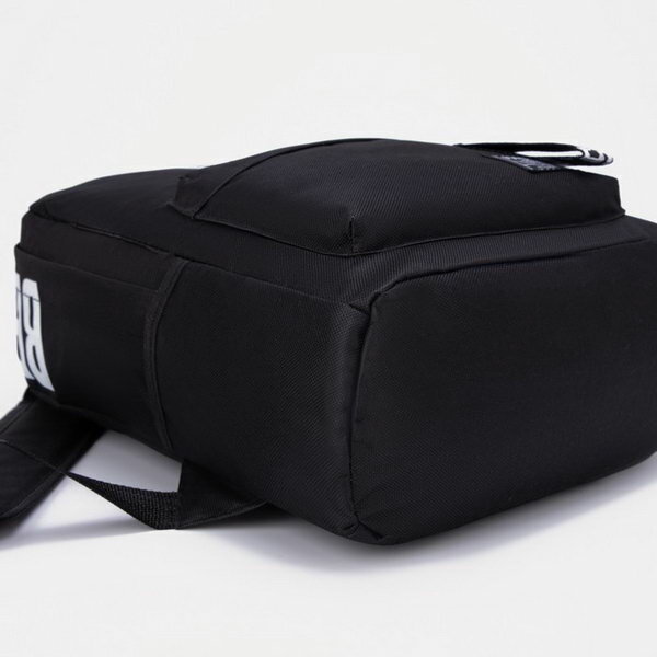 Рюкзак на молнии, наружный карман, 2 боковых кармана, цвет чёрный