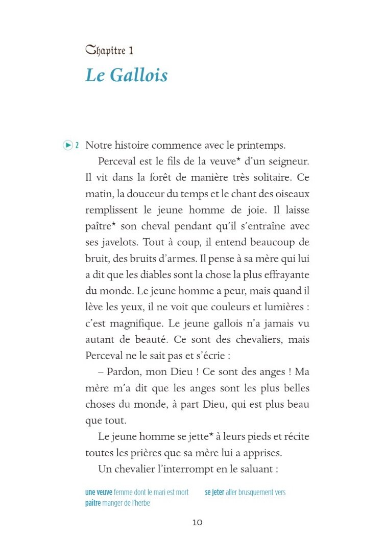Perceval ou le conte du Graal. Niveau 2 (+СD) - фото №4