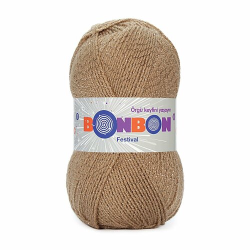 5 мотков Пряжа BonBon Festival 94% Акрил 6% Металл Полиэстер 100 гр. - 300 м. цв. 98672