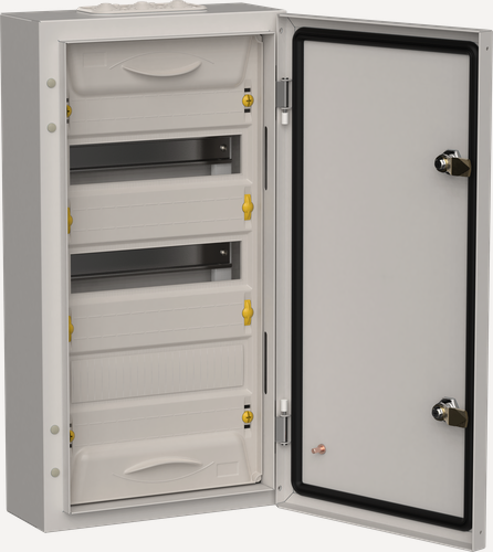 Изображение товара Щит распределительный IEK TITAN 5 ЩРн-36, навесной, металлический, IP54, 585x310x140мм, серый, замок с ключом